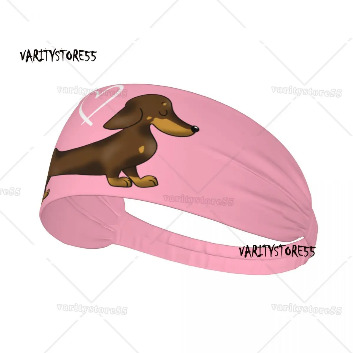 

Custom Dachshund Love Sweatband Women Men Moisture Wicking Wiener Badger Sausage Dog Sports Headband for Football