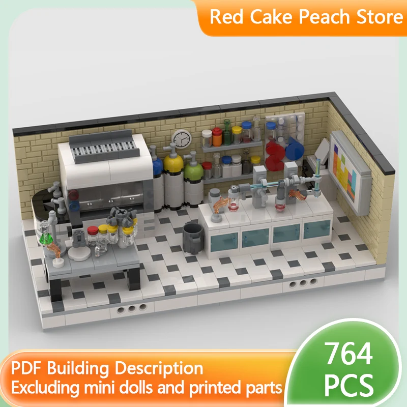 

Модель «Городская улица» MOC: Конструктор «Химическая лаборатория», модульный, технологичный, для детей, праздничный подарок, развивающая игрушка-конструктор