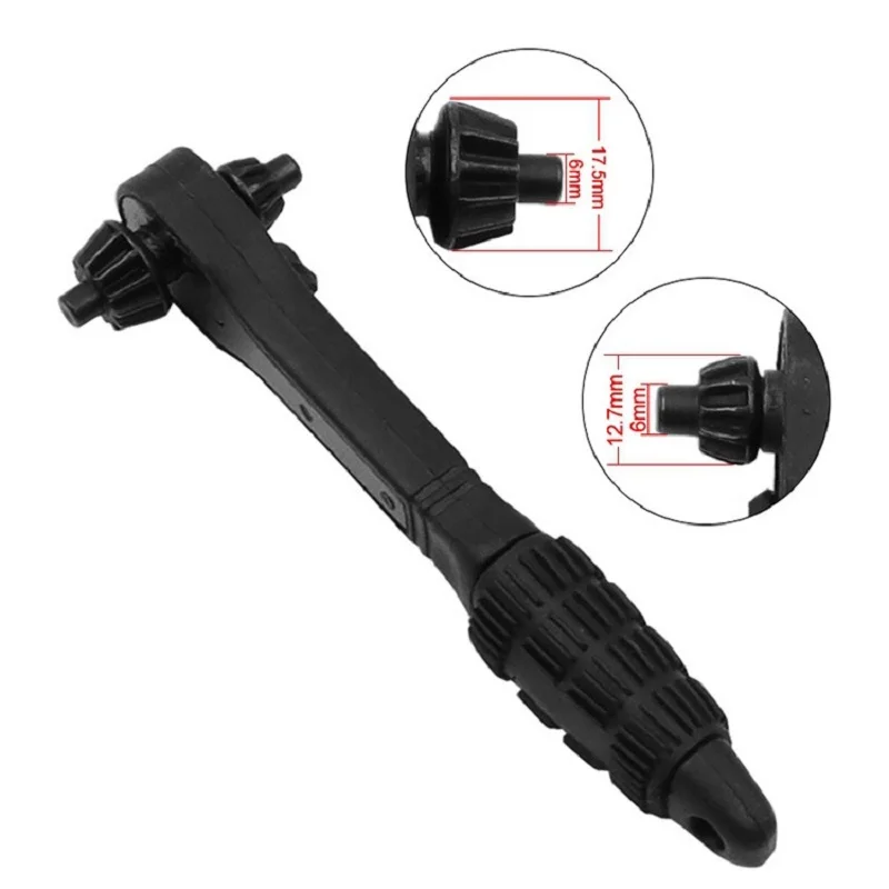 2 in 1 Drill Chuck Key Ratchet Spanner Universal Wrench Hand Drill Chuck Key Drill Electric Ratchet Wrench Spanner Hand Tool 2