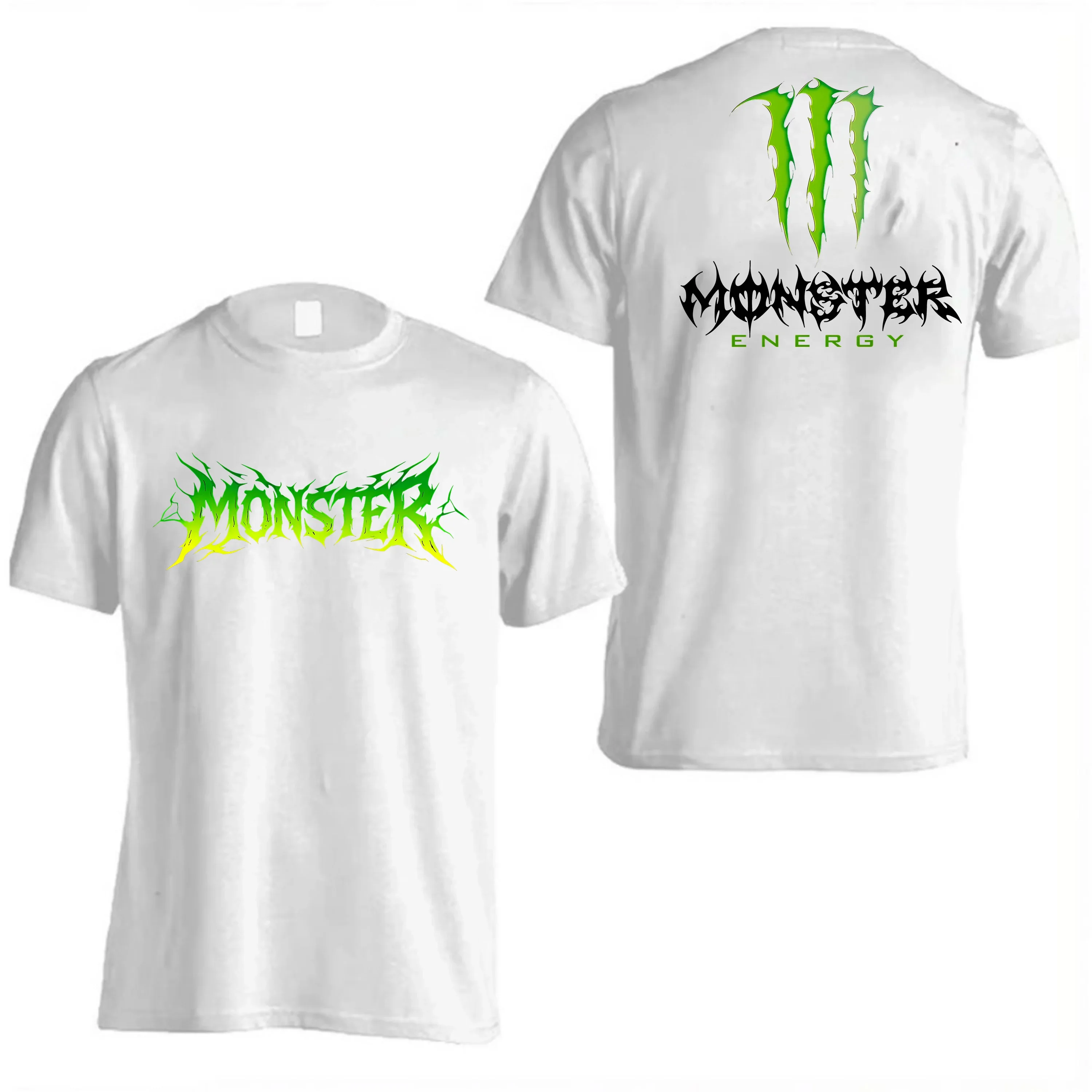 Camiseta unisex 100% algodón con el logo de Monster Energy – Nueva colección 2026 – Cómoda y moderna para parejas