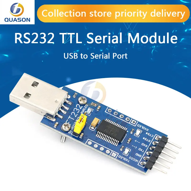 FT232 USB UART Board (Type A) FT232R FT232RL to RS232 TTL Serial Module Kit