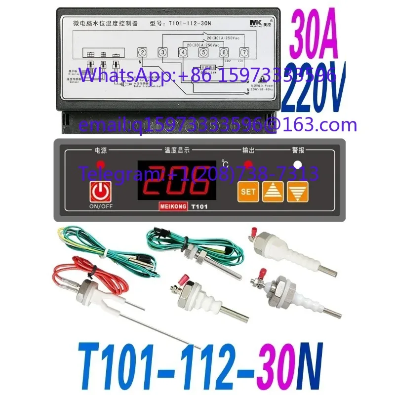 T101-111-20N/20L/T101-112-30L/30N Microcomputer Water Level and Temperature Controller for Boiler and Tank Applications