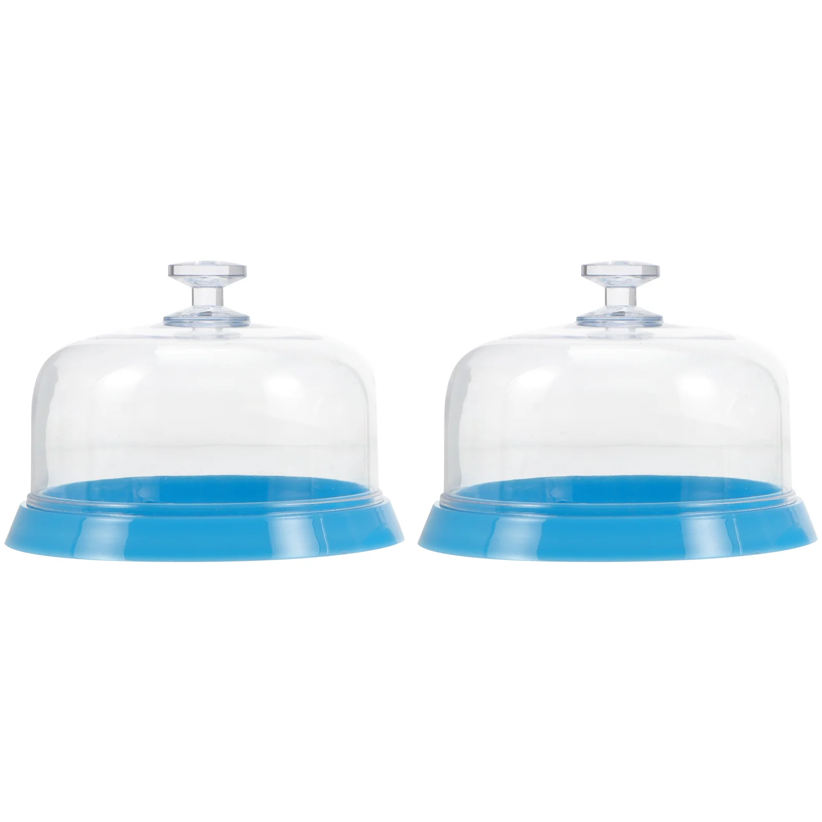 2 Pcs Lid Dust Cover Component Watch Repair Tool Kit Plastic Bin with