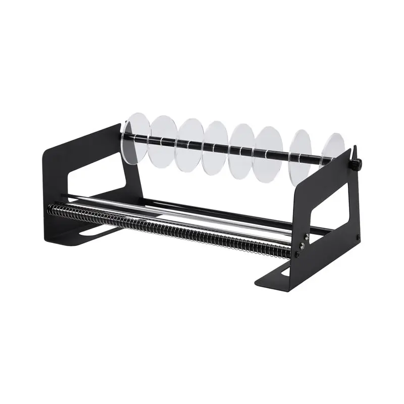 AB42-Acrylic Label Roll Dispenser 9 Disks Acrylic Sticker Dispenser Sticker Roll Holder For Home Desktop