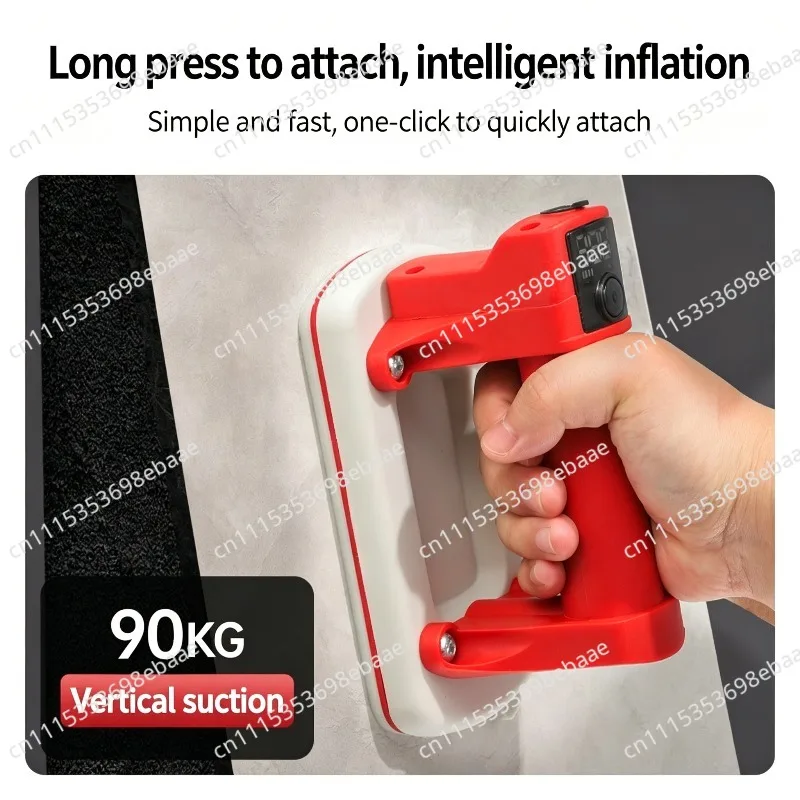 Electric Auto-Inflation Suction Gripper Lifter with Powerful Pump for Tile Glass Panel Handling Tool