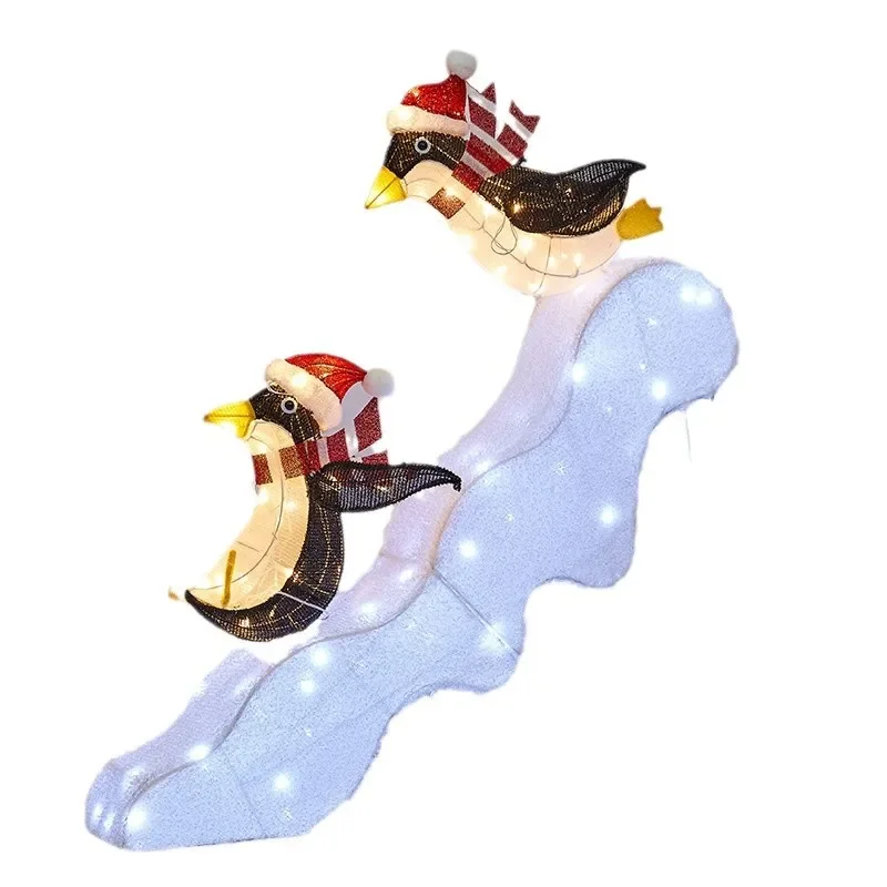 

Christmas luminous deer set, large shopping mall hotel Meichen arrangement, wrought iron Christmas elk decoration ornament