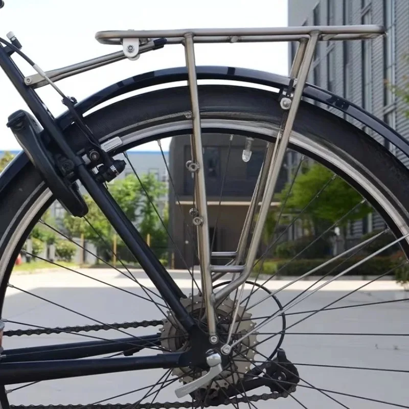 Lightweight Rear Rack Travel Bike Rear Rack Bicycle Rack Stable Aluminum Alloy Bicycle Luggage Carrier for Outdoor Cycling