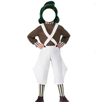 Film Charlie Chocolate Factory Cosplay Kostuum Halloween Kinderdag COS Prestaties Kostuums Party Top Hemdje Broek Set