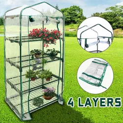 Green Plant Greenhouse, Mini Garden Warm Room, PVC, 155x69x49cm, Household Plant