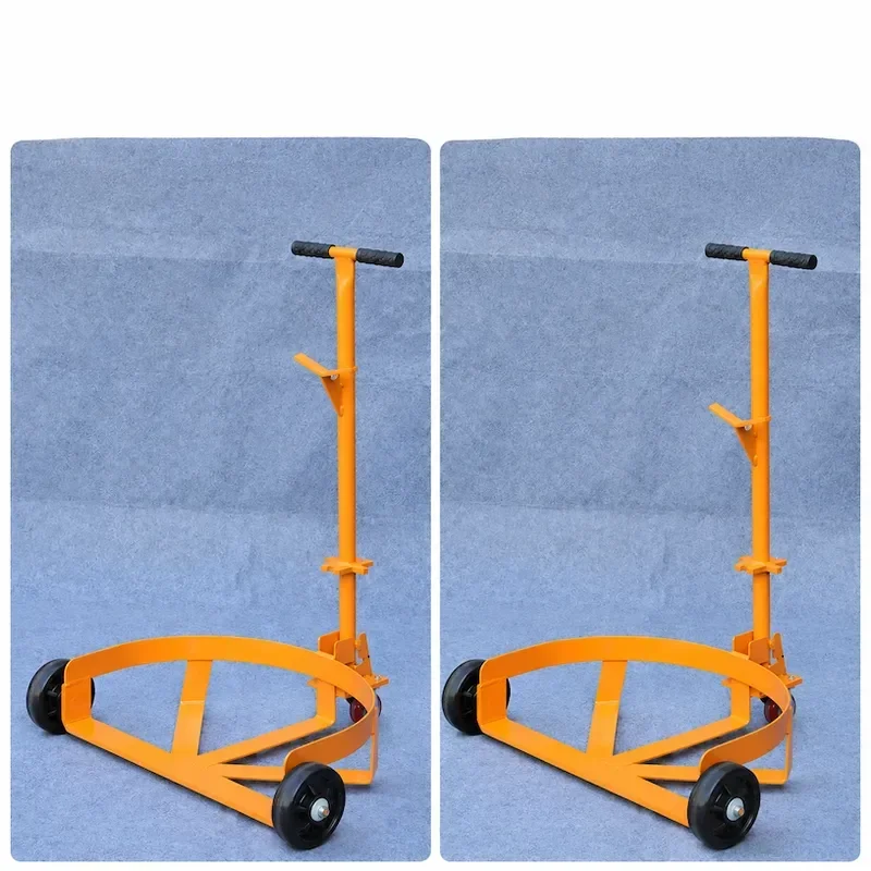 Manual Oil Drum Truck For Round Iron Plastic Chemical Barrel Loading Unloading Trolley