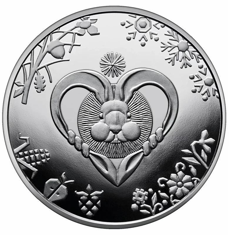 

Ukraine 2023 Chinese Zodiac Sign of Rabbit 5 Grivner Commemorative Coin