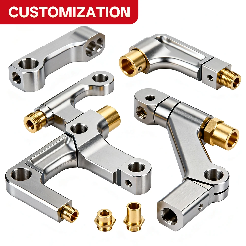 OEM Custom CNC Machined Precision Shaft Couplers Drive Rollers Anodized Aluminum Stainless Steel Metal Machining Parts