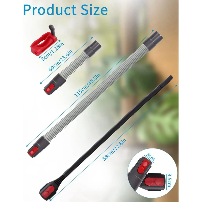 Replacement Hose Connector For Dyson V15 V11 V10 V8 V7 Vacuum Cleaner With Flexible Nozzle, Extension Hose Switch Cap