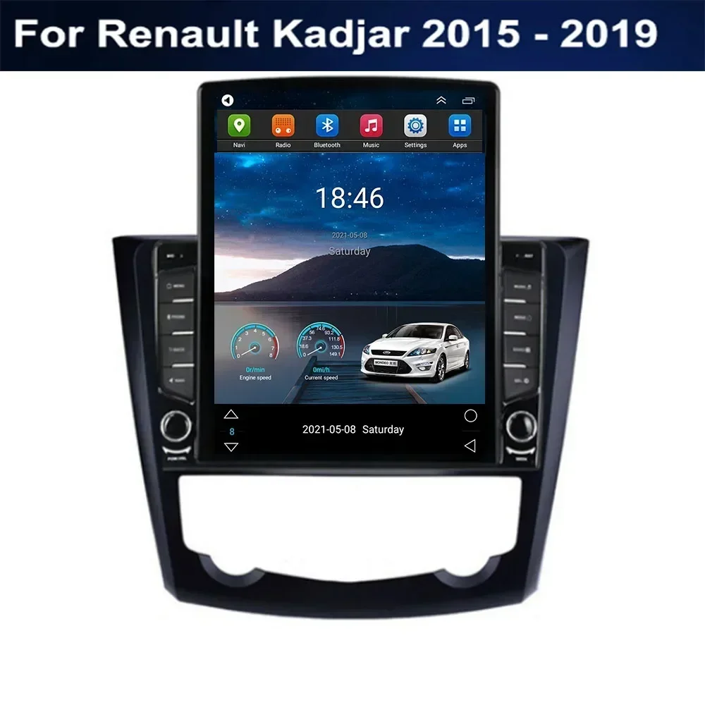 For Tesla Style 2 Din Android 14 Car Radio For Renault Kadjar 2015-2035 Multimedia Video Player GPS Stereo Carplay DSP RDS Camer