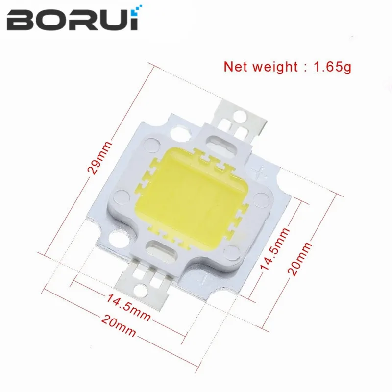 10pcs/lot 10W 5W LED Chip Bulb 10w led 900lm warm white Lamp Light White High Power 20*48mli Chip for flood lamp