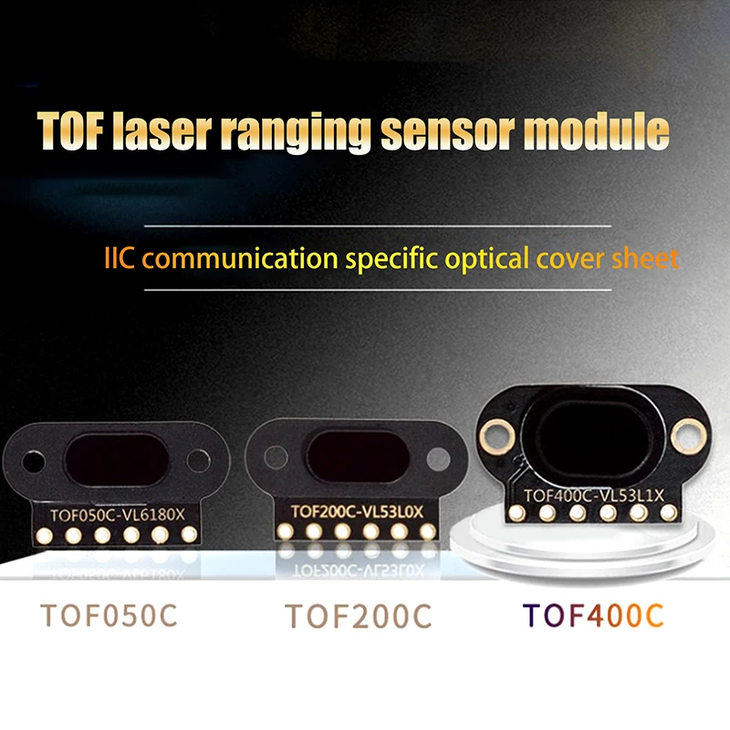 

Модуль датчика лазерного измерения расстояния TOF050C 200C 400C, ToF, время полета, выход IIC