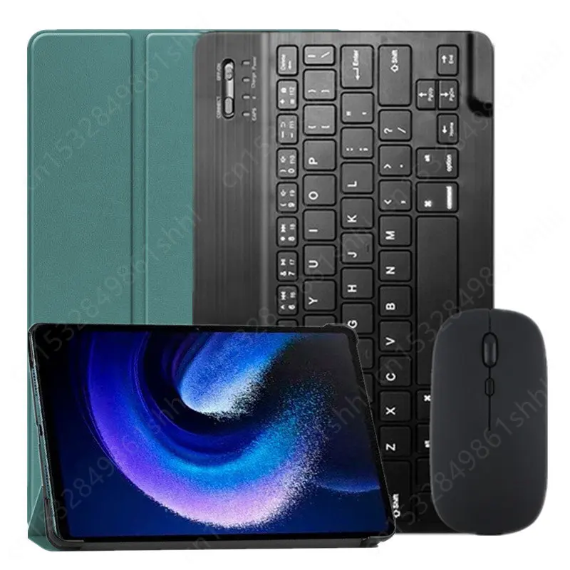 

Чехол для Xiaomi Pad 6, чехол с клавиатурой для Xiaomi Mi Pad 6 Pro 2023, португальская, русская, испанская, AZERTY, Иврит Клавиатура, чехол