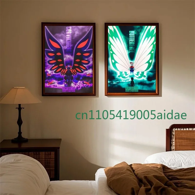 

Pokemon Anime Figures Artwork Poster Canvas Painting Wall Breath Home Room Corridor Decor Perfect Combination Pokémon Picture