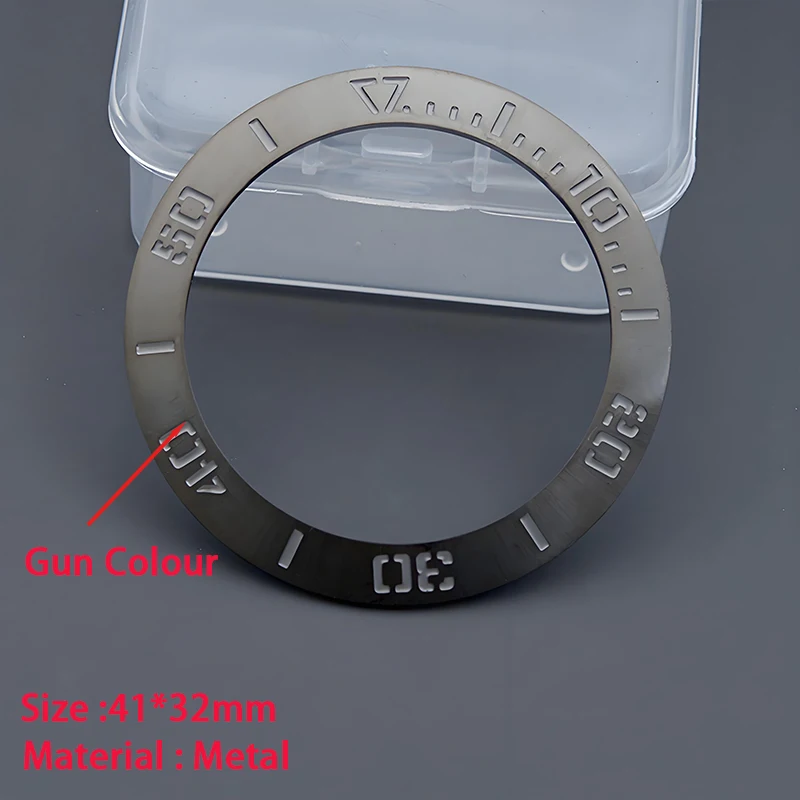 41*32mm 316 Stainless Steel Bezel Insert for Samurai Black Series PROSPEX SRPB55K1 Watch Case Men Diving Watches Replace
