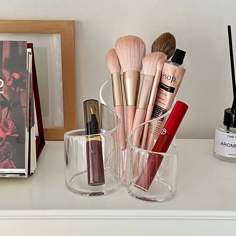 

Acrylic Transparent Cosmetic Holder Makeup Brushes Tool Storage Box Case Make-up Brush Holder Table Organizer Makeup Tool
