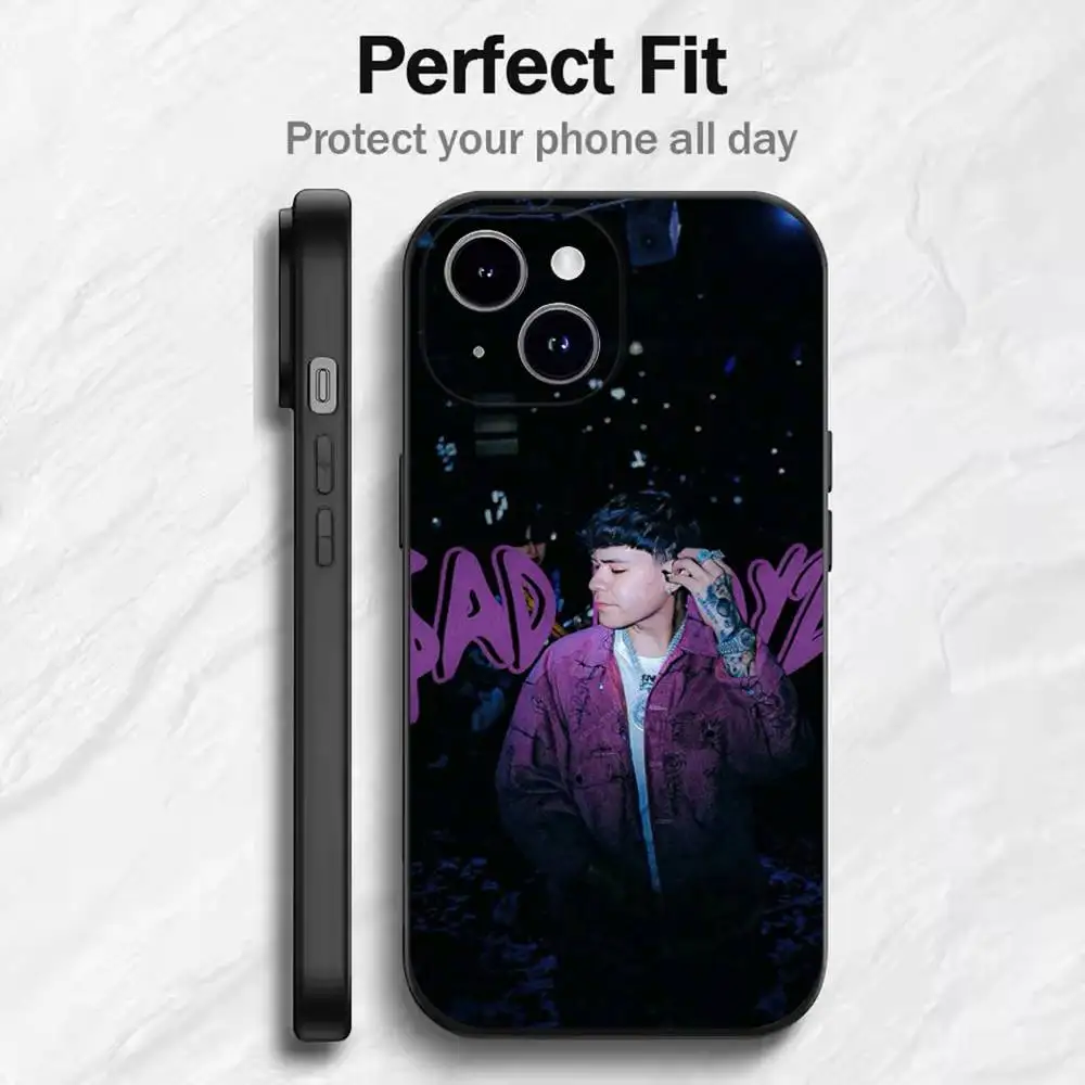 เคสโทรศัพท์มือถือ iPhone รุ่น 17 16 15 14 13 12 11 Mini XS XR X 6S 6 Pro Max Plus สีดำ แบบนิ่ม ลายนักร้อง J-Junior H