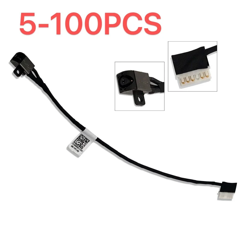 DC Power Jack Socket Cable For Dell Inspiron 15 5566 5567 P66F001 0R6RKM Laptop Replacement Repair Part