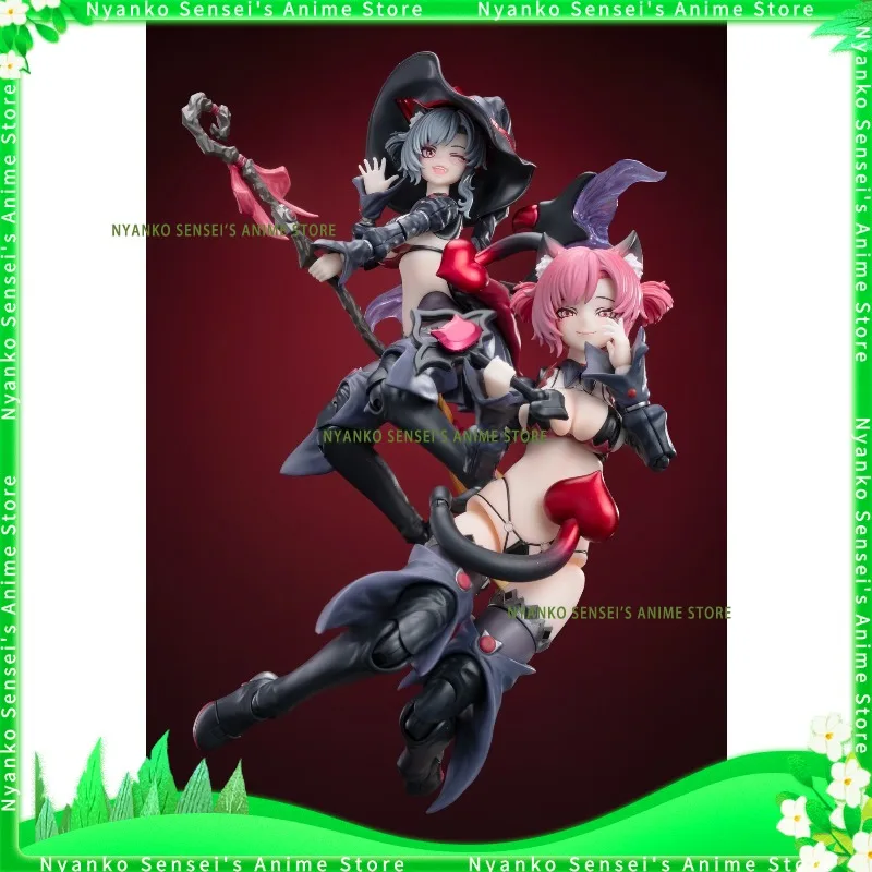 

In Stock Dimension Embodiment Apprentice Witch Hoshikawa Neko Red Hair/Black Hair Version 1/12 Action Figure Anime Models Toy
