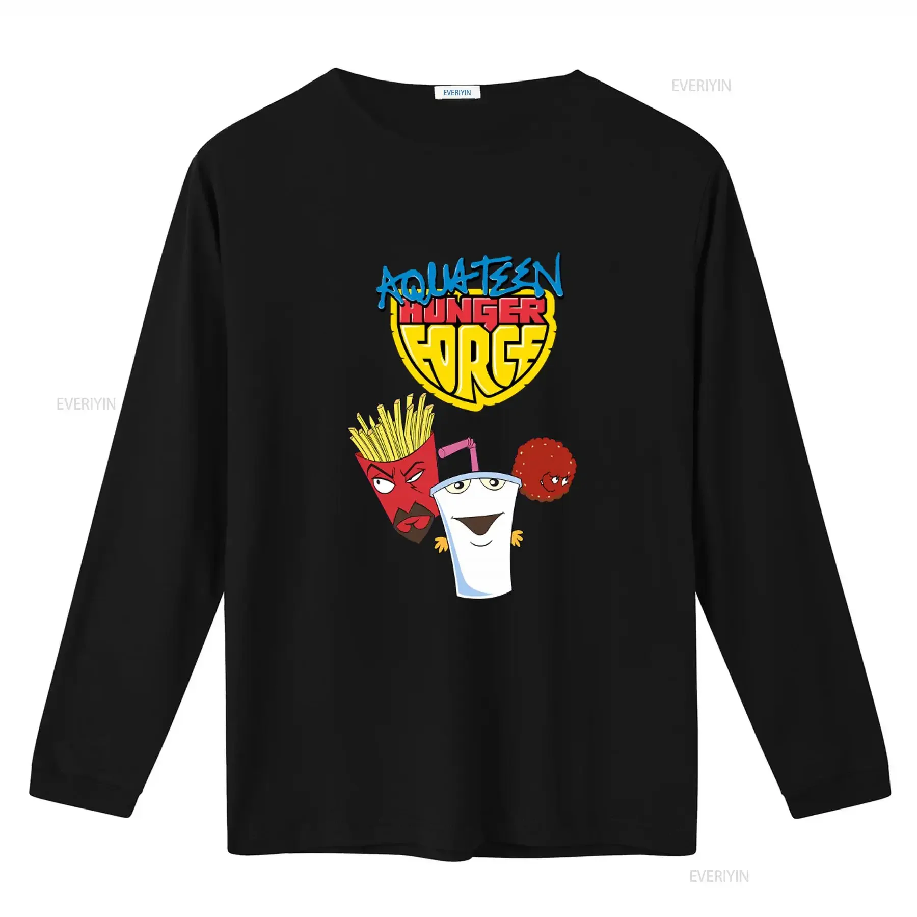 Aqua T Shirtn Hunger Force Cartoon Character Print Shirt for  vintage Washed Versatile Top For Everyday Wear Stretched fashion