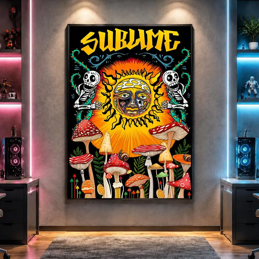 Band S-Sublime Ska Punk Poster Wall Art Bedroom Living Room Dorm Bar Cafe Gym Studio Home Decor Gifts