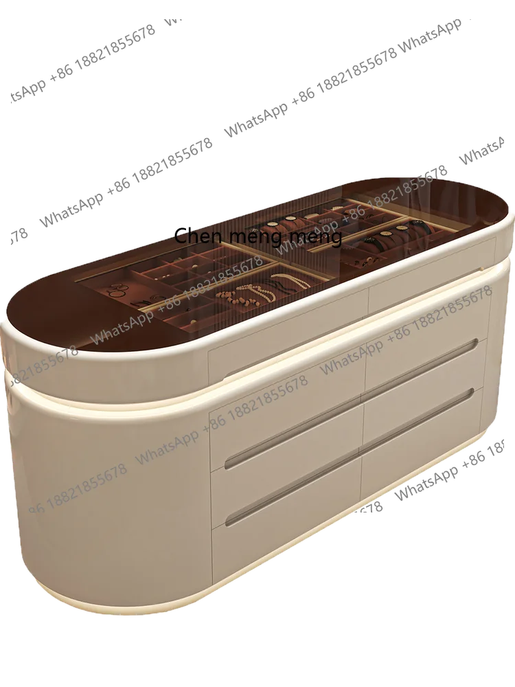 

Итальянская легкая роскошная гардеробная, островной шкаф, домашний шкаф для хранения ювелирных изделий, шкаф для хранения ювелирных изделий