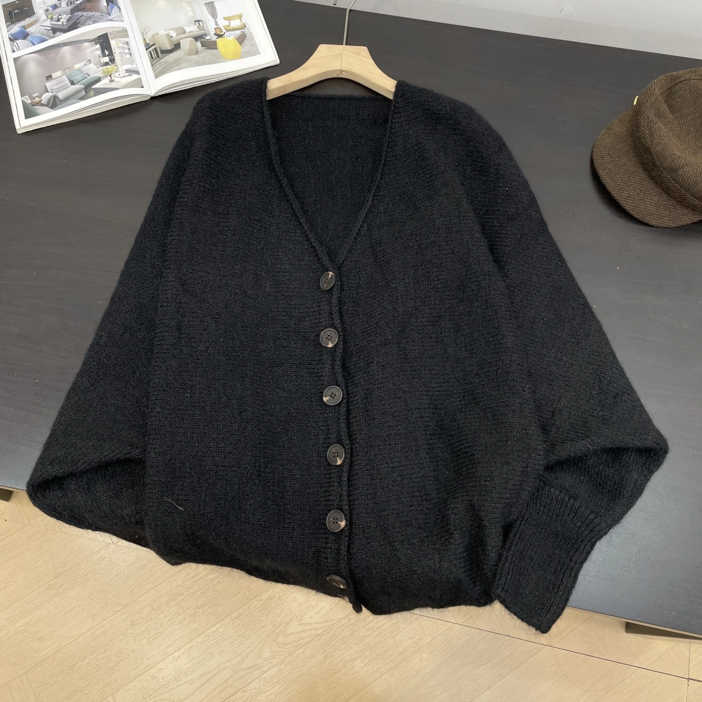 

Women's Knitted Cardigan Sweater Long Lazy Sle Autumn Winter New Arrival Sweet Sle Straight Tube Long Sve Regular Thic...