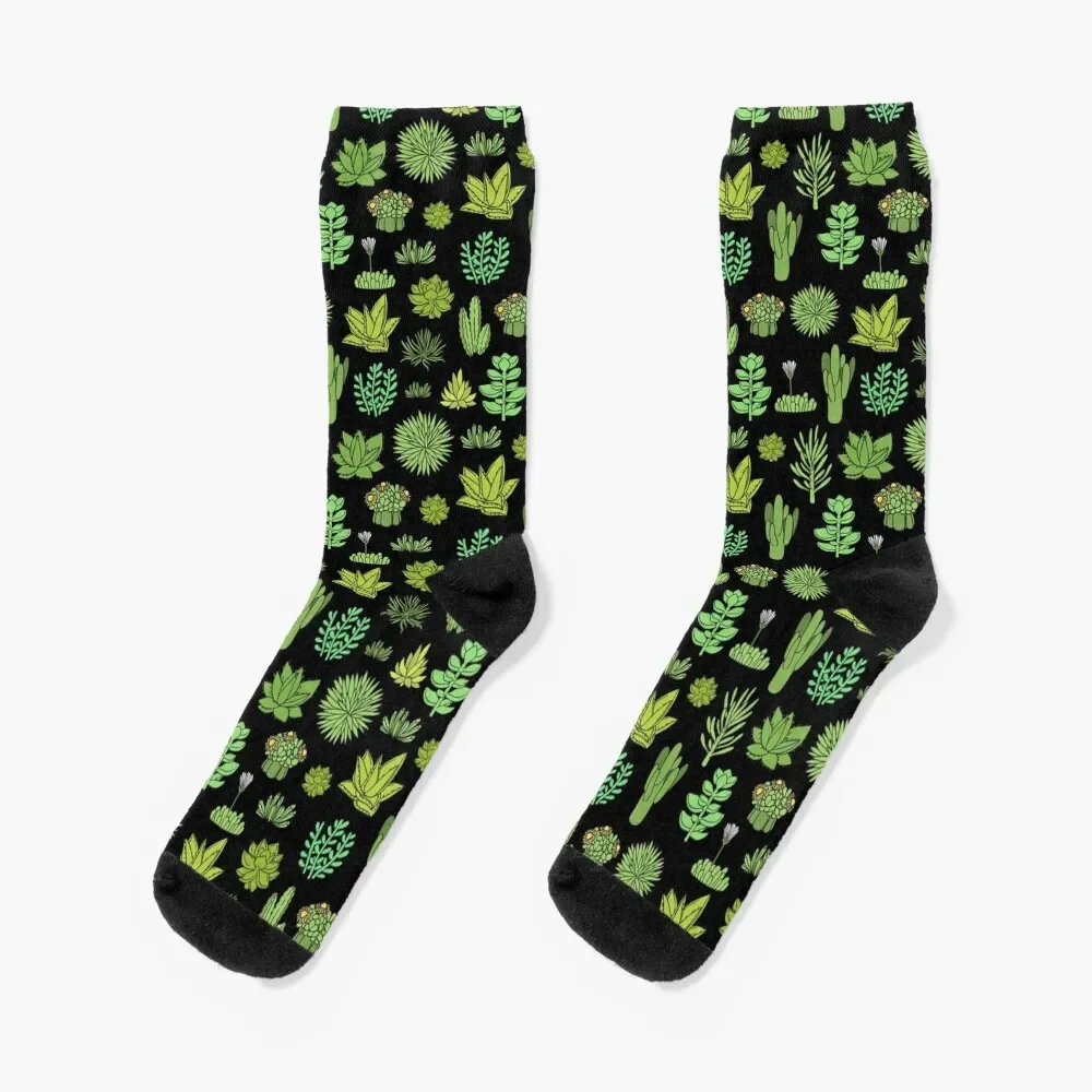 

Succulents and cactus. For cacti plant lover Socks luxe Thermal man winter golf Women Socks Men's