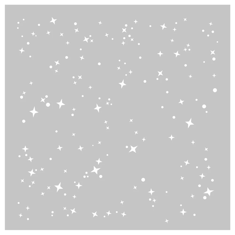 MangoCraft 1PC Universe Galaxy Stars Plastic Stencils For Decor DIY Scrapbooking Supplies Stencil For Cards Albums Background