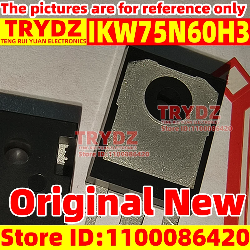 New 5-1pcs Original IKW75N60H3 K75H603 TO-247 600V75A Domestic