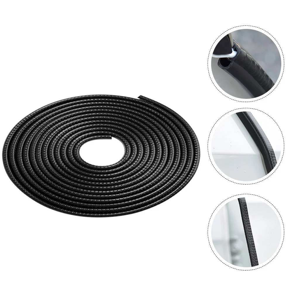 

4 Meters Sealing Strip Decor Car Door Guard Trim Protector Anti-collision Sound Insulation Rubber Seals Pvc Protected Lining