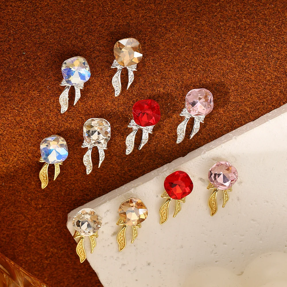 20 قطعة من دلايات الأظافر على شكل نجمة ندفة الثلج - فيونكة متألقة عبر الحدود لتزيين الأظافر من حجر الراين لتزيين الأظافر بنفسك #3