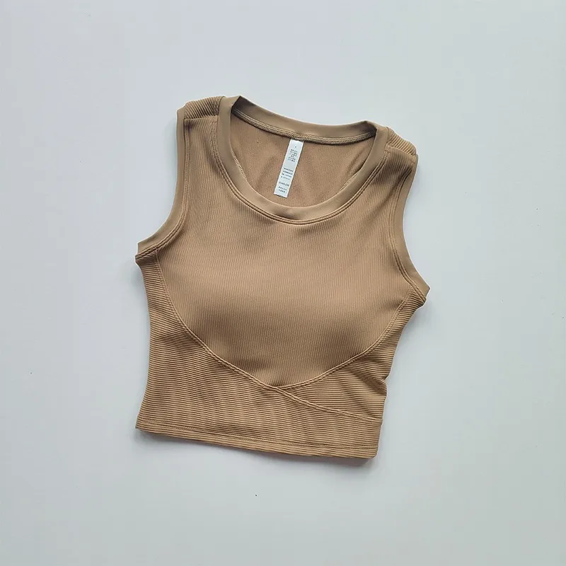 Damen Yoga-BH Hochfester Stoßfester Sport-BH Gepolsterte Sport-Unterwäsche Push-Up Fitness-Top Lauf-BH Gym-BH – Detail 15