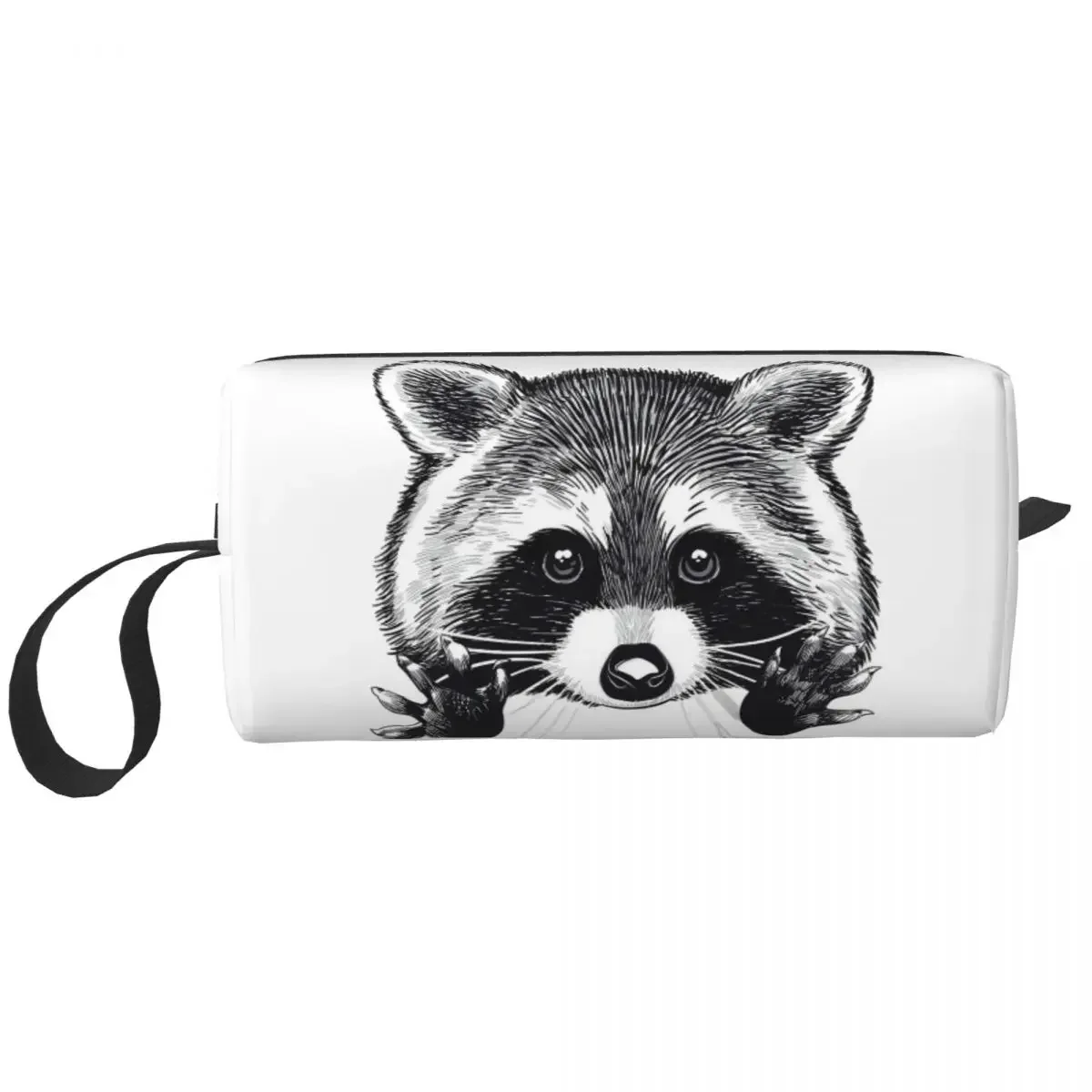 Cute Raccoon Cosmetic Bag Women Makeup Bags Trash Panda Travel Waterproof Toiletry Bag Organizer Pouch