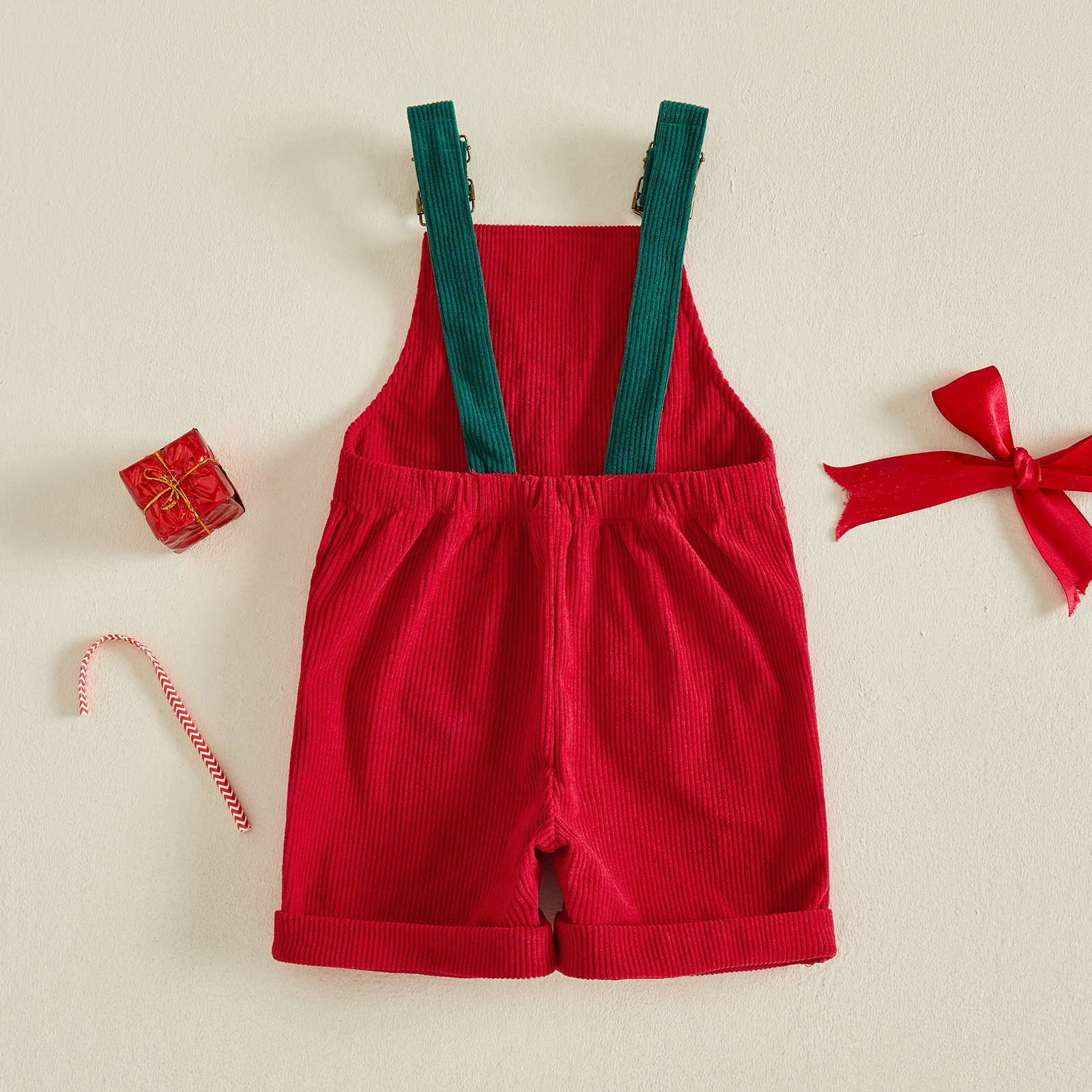 Letter Print Kids Overalls 3