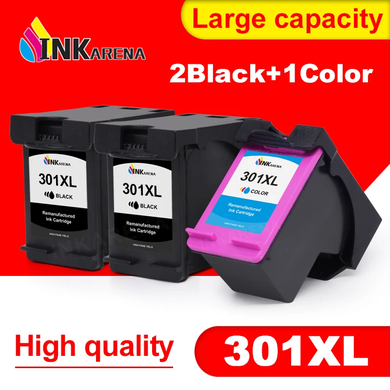 inkarena 301 xl cartucho de tinta remanufactured para hp 301 301xl para hp301 envy 5530 deskjet 2050 2540 2510 1000 1050 printer 01