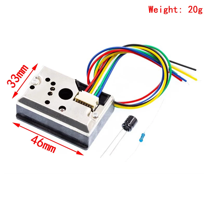 GP2Y1014AU0F Compact Optical Dust Sensor Compatible GP2Y1010AU0F GP2Y1010AUOF Smoke Particle Sensor With Cable