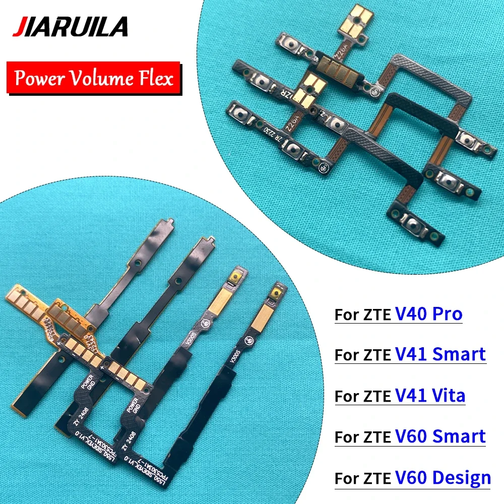 Power on/off Volume Key Button Flex Cable Ribbon For ZTE Axon 40 Lite/50 Lite/60 Lite/V 40 Pro/V41 Smart/Blade A72S/V41 Vita