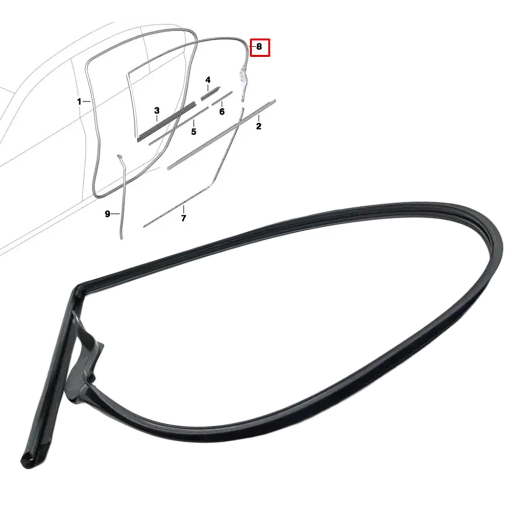 Replacement Part Rear Left Door Roof Seal Designed for BMW Series Models Including the Years from 2009 to 2015
