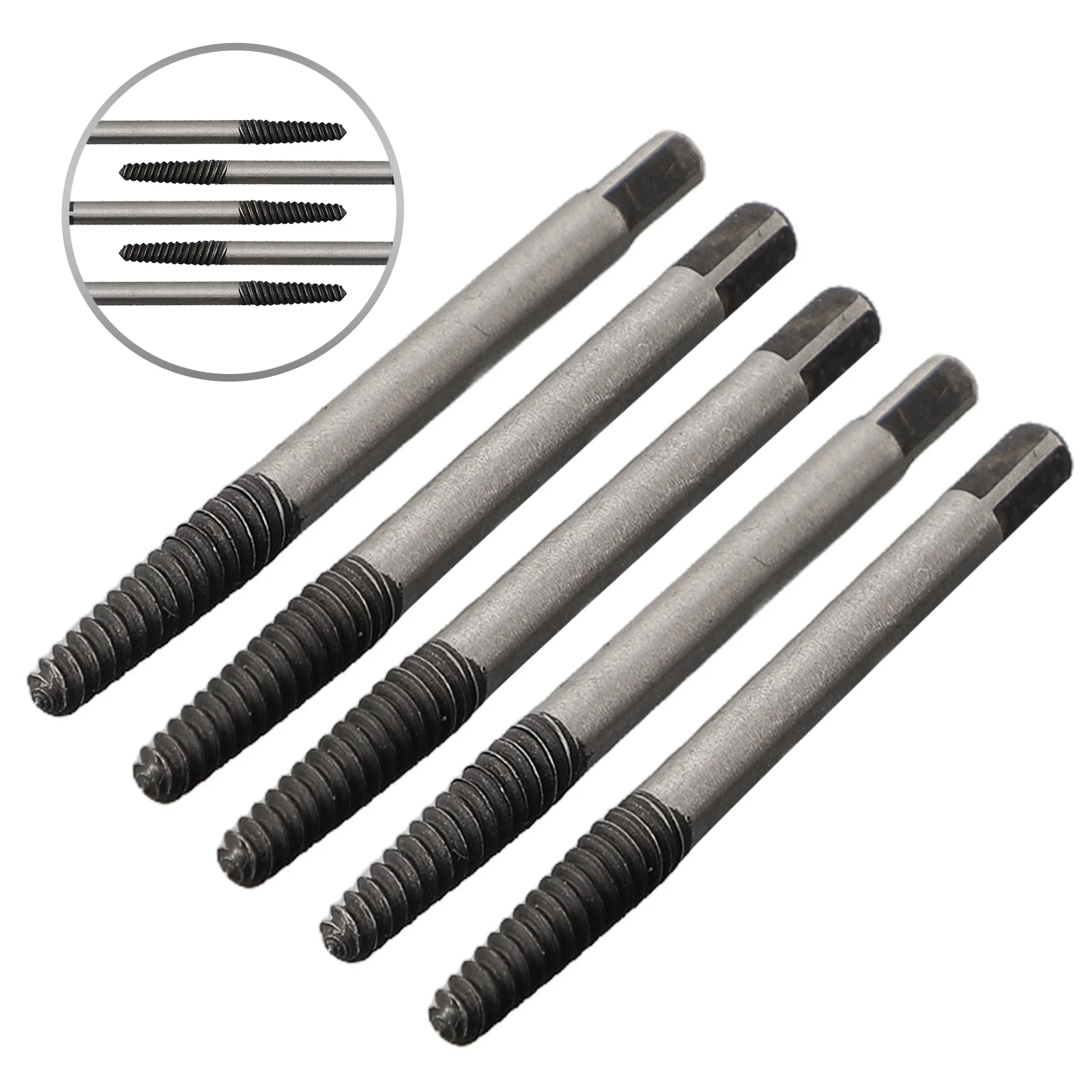 左ねじと角頭左ねじ鋼を備えたデザインの折れ頭ねじ抽出器 1 #   4mm