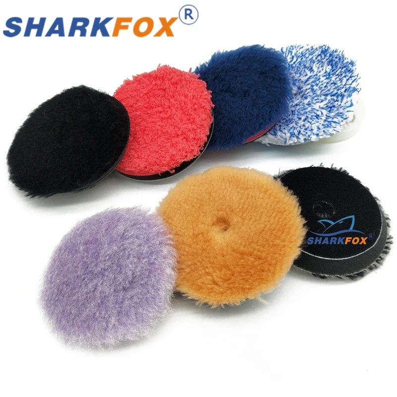 3Inch 2Pcs/lots Polishing Kit Polishing Pad Car Waxing Sponge Disk Wool Wheel Auto Paint Care Polisher Pads for Car Polisher