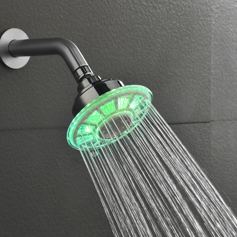 LED shower head Control Romantic bathroom shower head,Blue Color light Shower Head 8008-A31-C