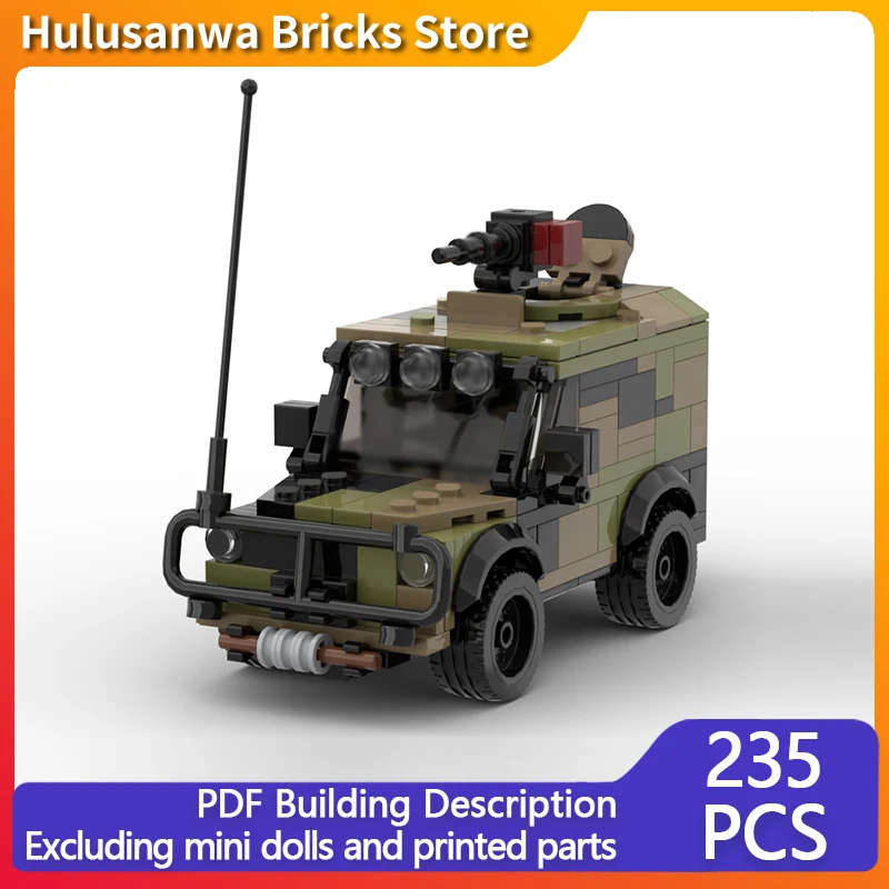 ชุดตัวต่อโมเดลรถทหารกองทัพ MOC อุปกรณ์สงคราม เทคโนโลยีแบบโมดูลาร์ ของขวัญวันหยุด ประกอบเอง ของเล่นเด็ก