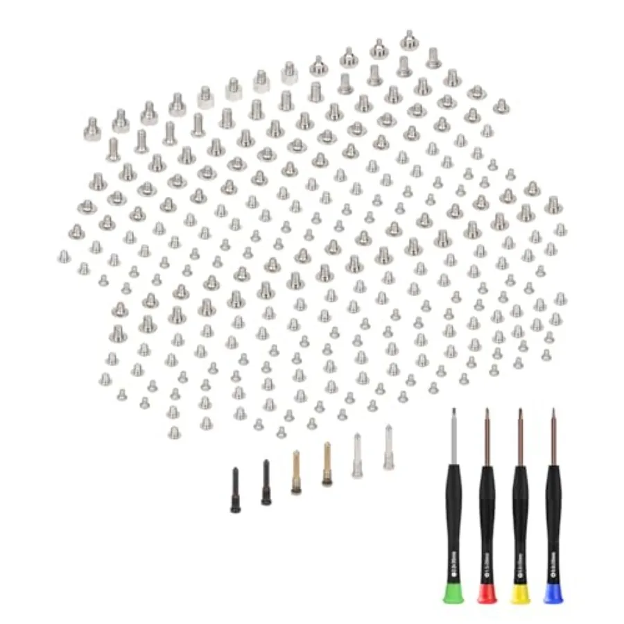

for iPhone 11 Complete Full Screws Set Replacement for iPhone11 with Bm Color Pentalobe Screws with Tool 4 Screwdrivers for A21