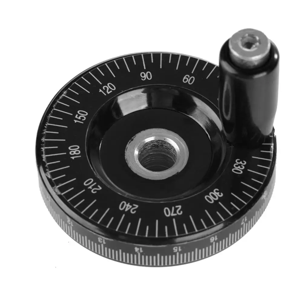 10 x 63 mm/8 x 63 mm/10 x 80 mm afgestudeerd handwiel met hoekschaal bakeliet frezen handwiel mechanische onderdelen