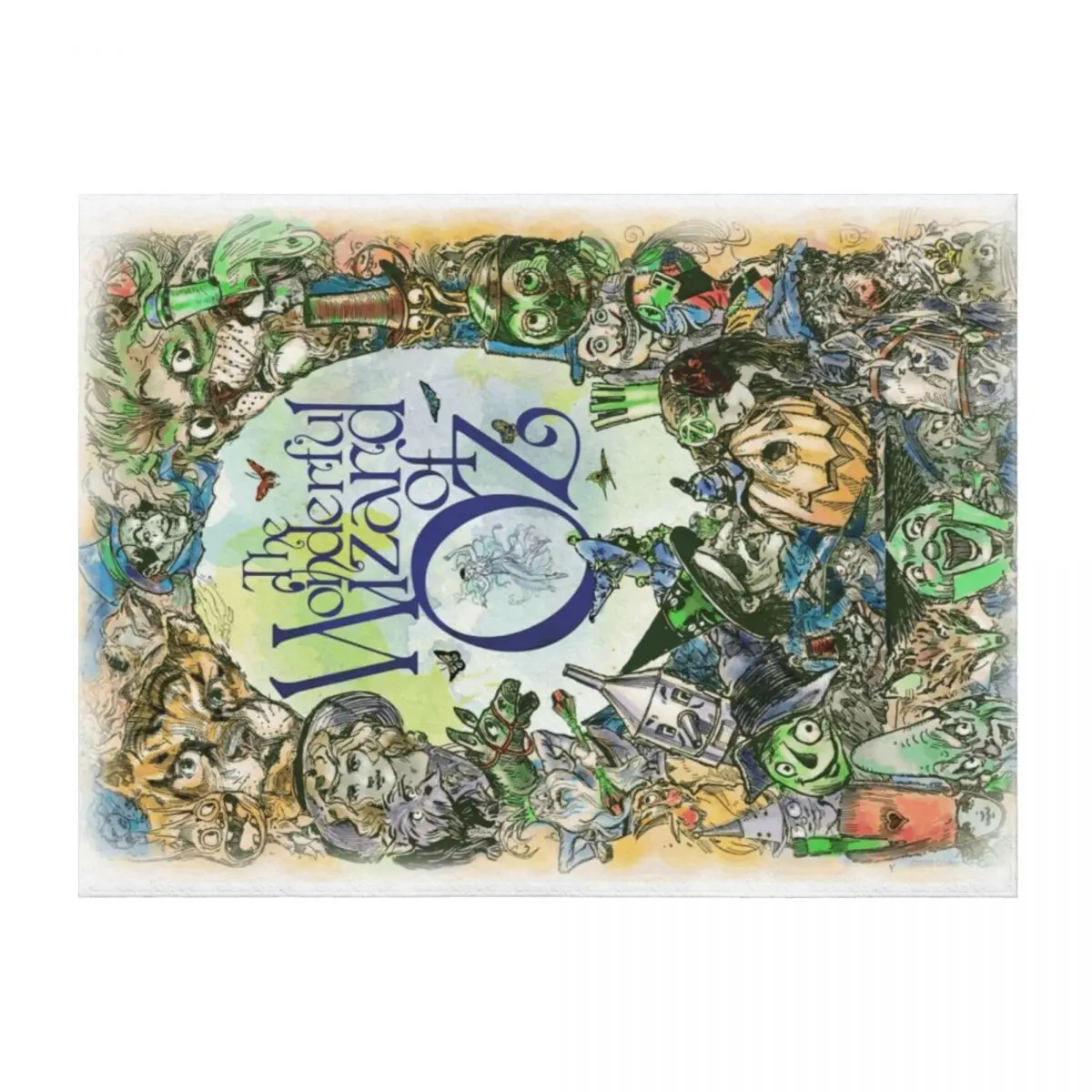 

Classic Oz Art with Faded edges Throw Blanket Soft Furry sofa bed Bed Fashionable Blankets